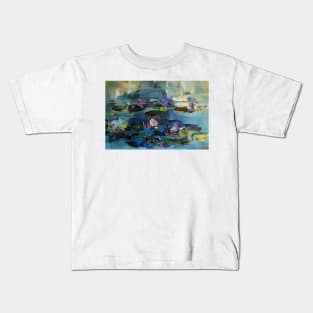 Lily Pond - morning - close up 2 Kids T-Shirt